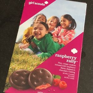 Girl Scouts - ONE BOX of RASPBERRY RALLY Cookies (9oz) - BRAND NEW